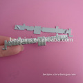 metal long jenkins martin silver logo plate, personalized screw backing metal door nameplate